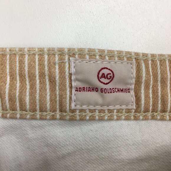 AG Adriano Goldschmied Tan Striped Jeans - Picture 2 of 14